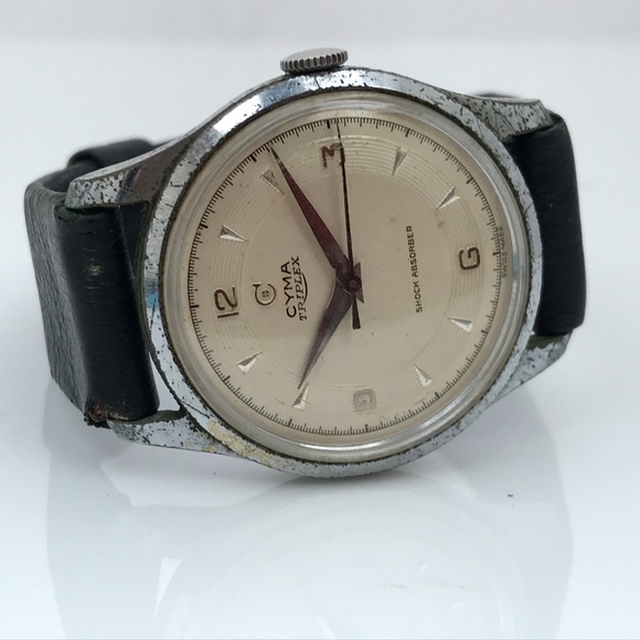 Cyma Other - Cyma Triplex Vintage Rare Men Watch Swiss Made